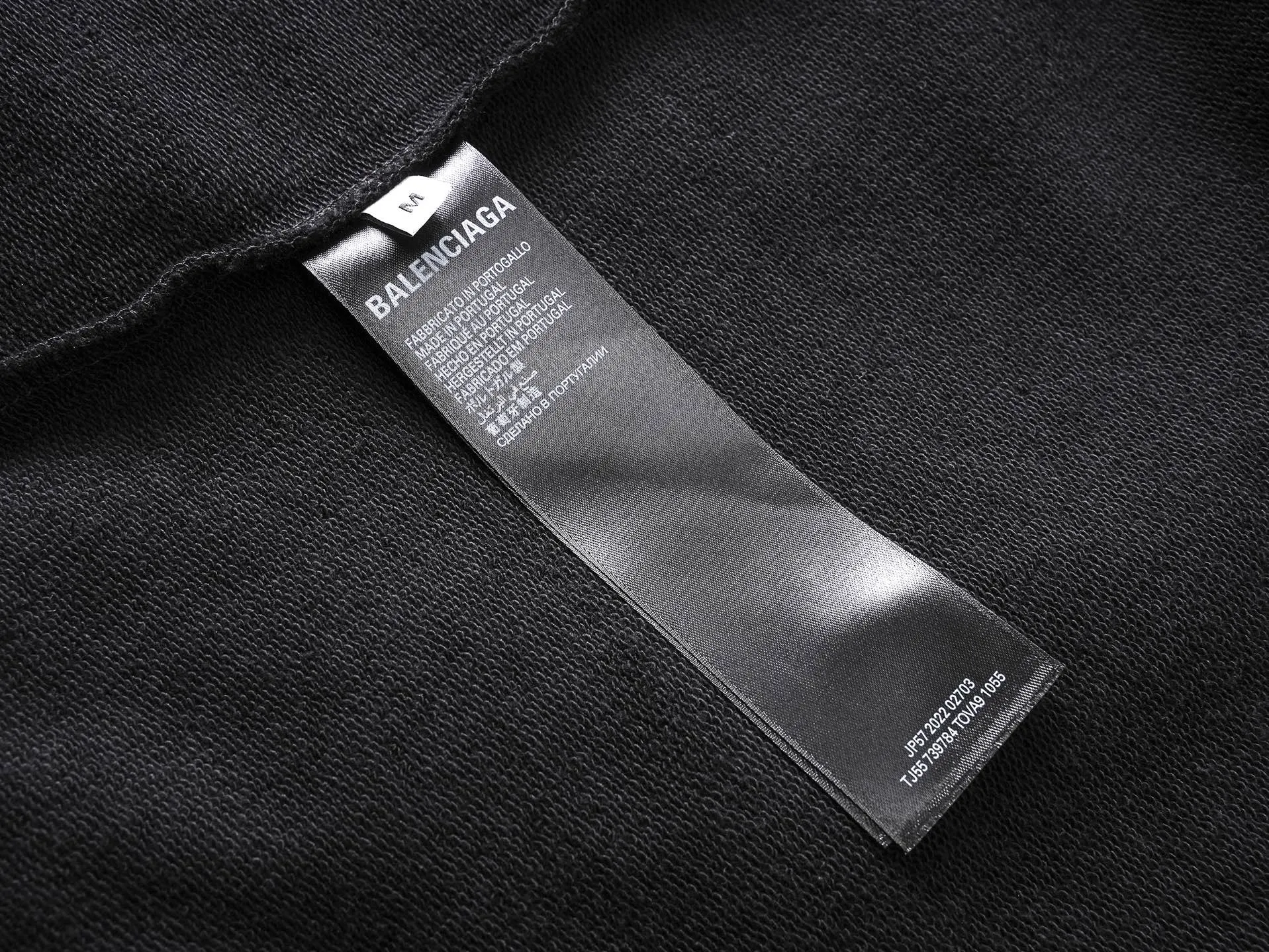 BALENCI*GA Classic LOGO . . . . . . 460g . Same Style -Color：Black -SIZE：Xs S M L 8990#